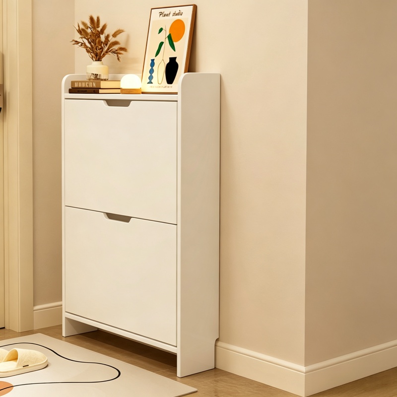 Scarpiera a 2 livelli in legno - Shoe Rack Cabinet Narrow Entryway recensione e prezzo