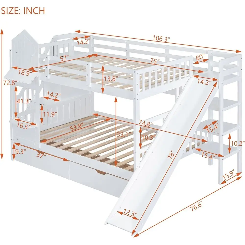 Letto a Castello Gemello con S - Bunk Bed With Stairs And Slide recensione e prezzo