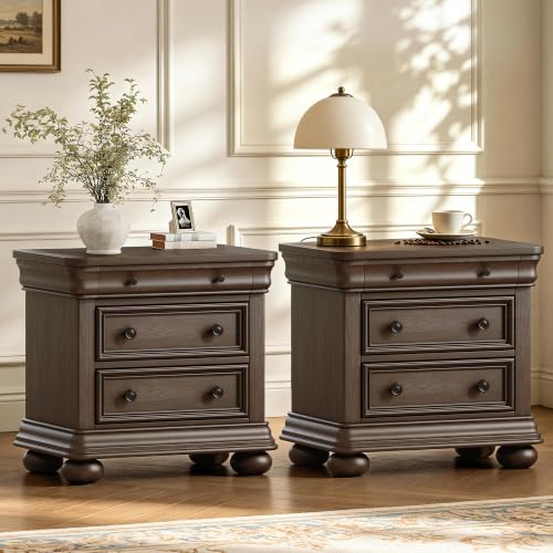 Comodino in legno massello da  - Solid Wood Nightstand 2 Drawers recensione e prezzo