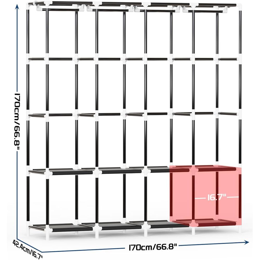 Organizzatore per Vestiti con  - Wardrobe Closet Portable Fabric Cover recensione e prezzo