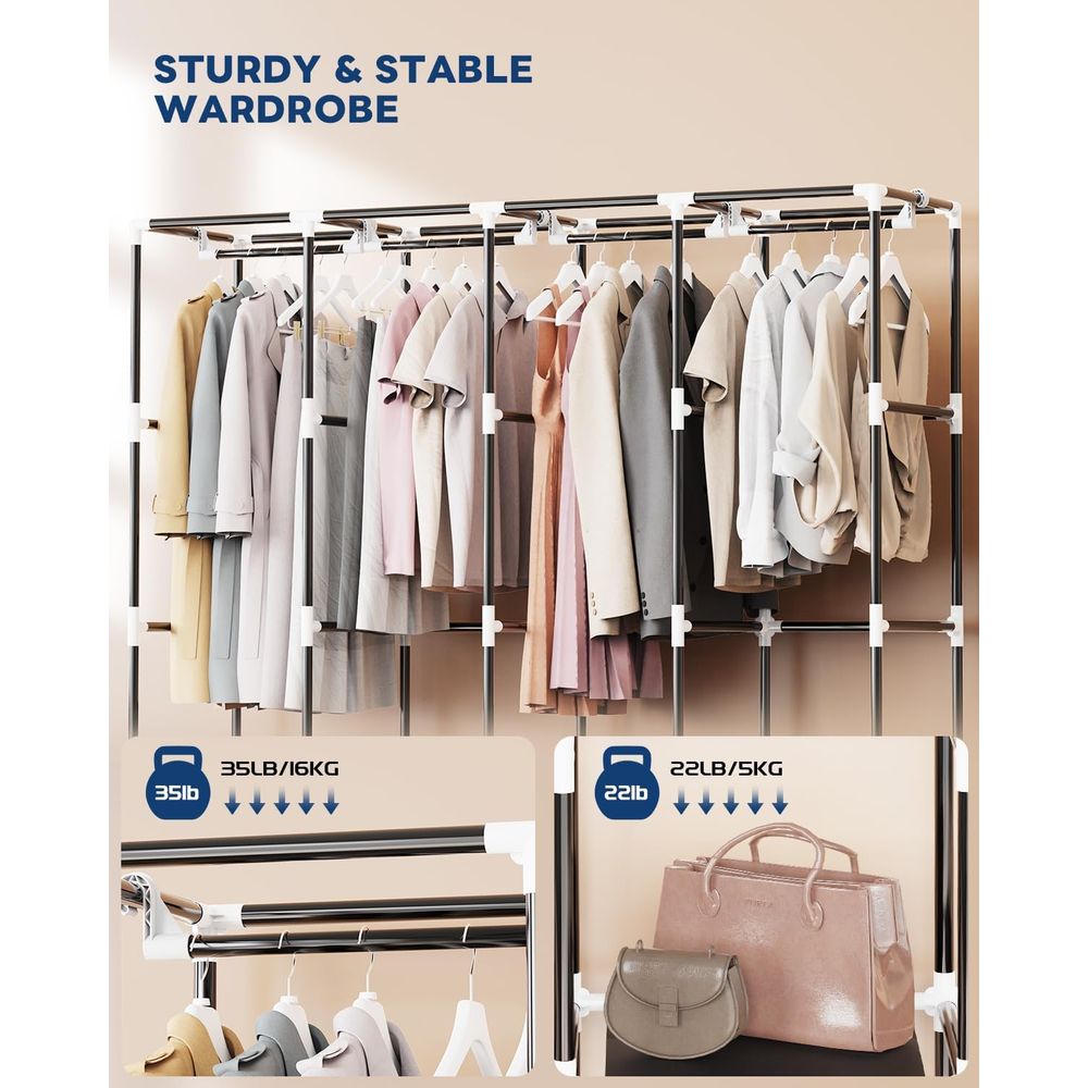 Organizzatore per Vestiti con  - Wardrobe Closet Portable Fabric Cover recensione e prezzo