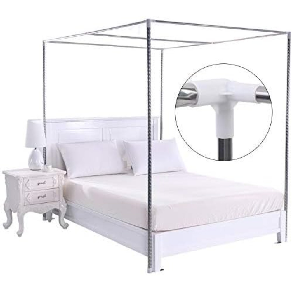 Struttura letto a baldacchino  - Canopy Bed Frame Metal Queen recensione e prezzo