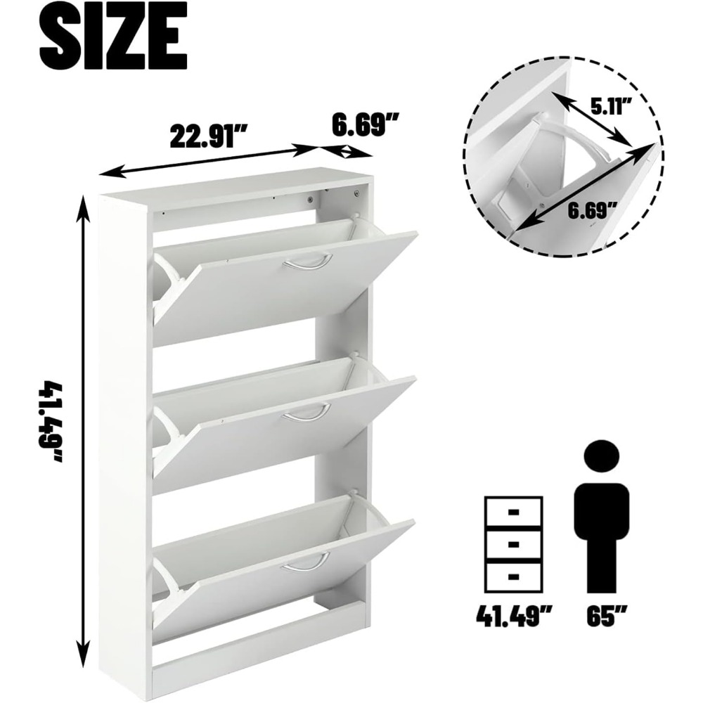 Mobiletto Portascarpe Sottile  - Shoe Rack Cabinet Narrow Entryway recensione e prezzo