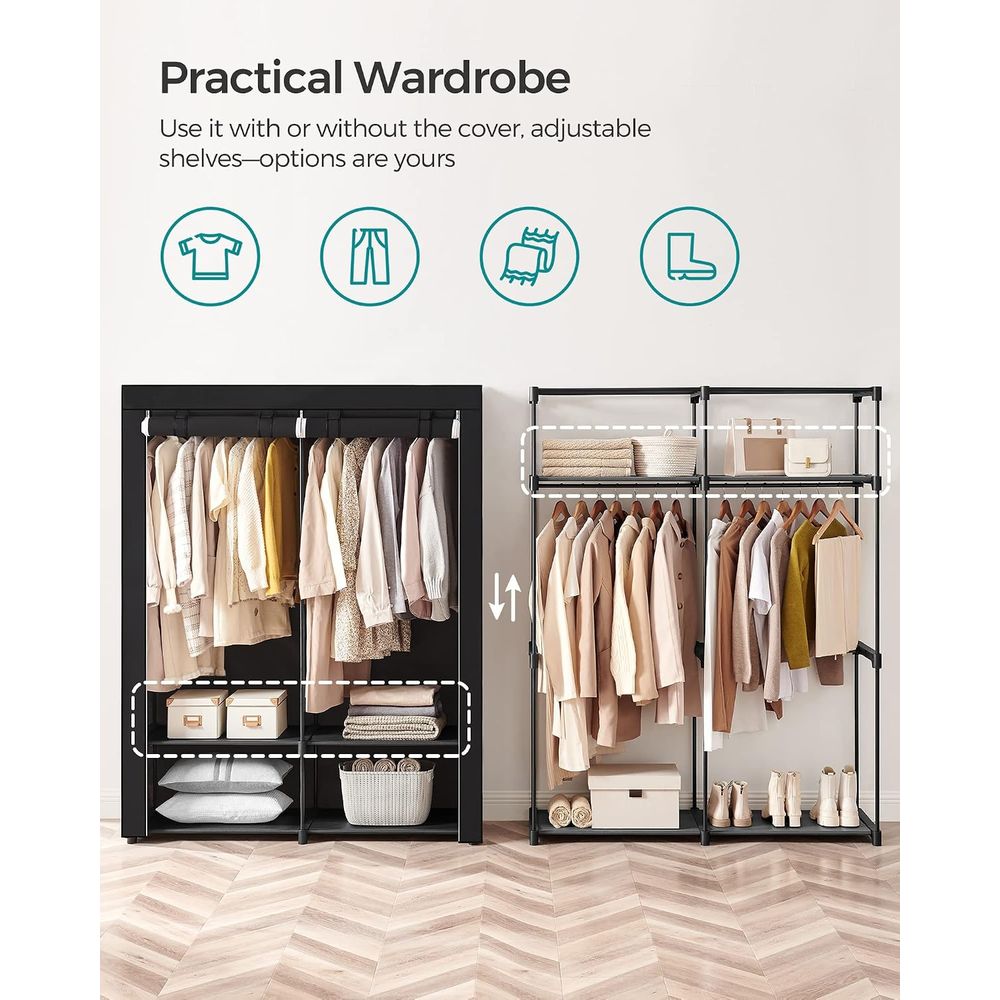 Armadio Guardaroba, Armadio Po - Wardrobe Closet Portable Fabric Cover recensione e prezzo