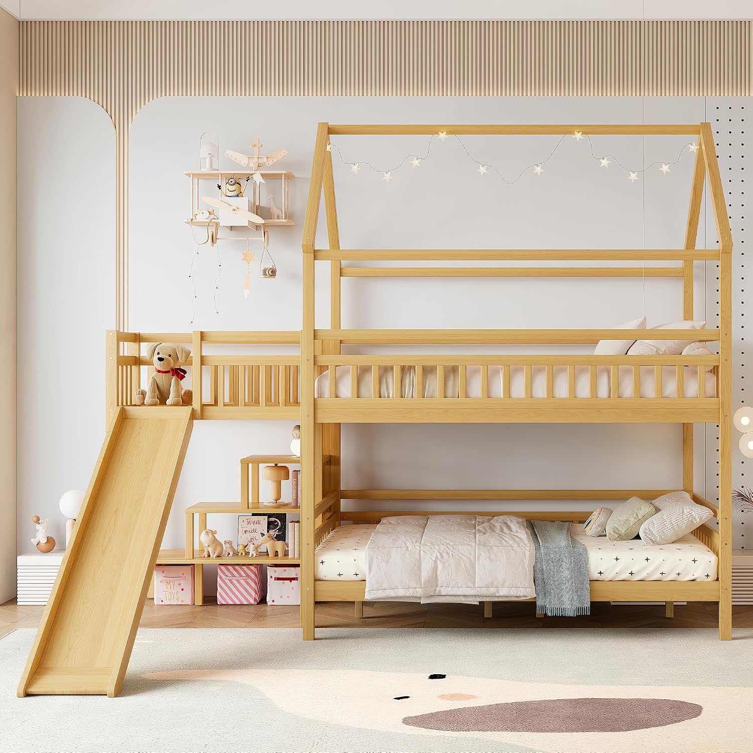 Letto a castello matrimoniale  - Bunk Bed With Stairs And Slide recensione e prezzo
