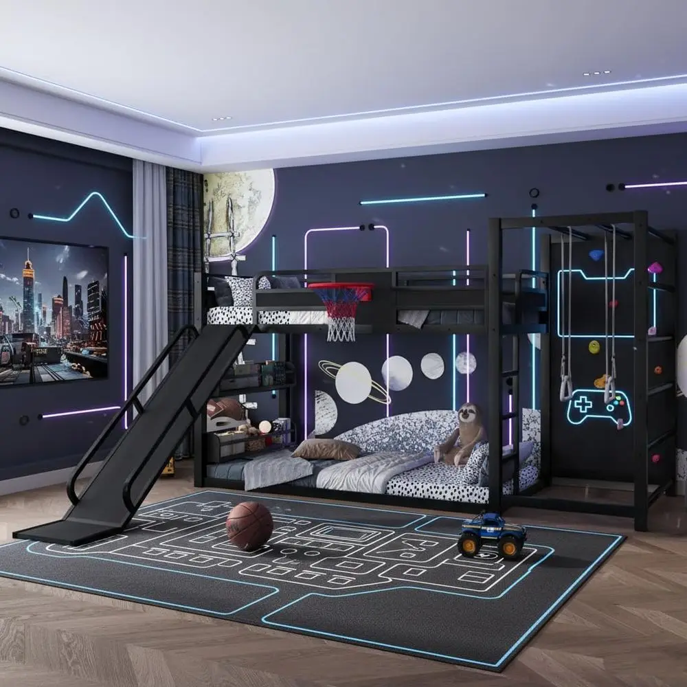 Letto a Castello in Metallo co - Bunk Bed With Stairs And Slide recensione e prezzo