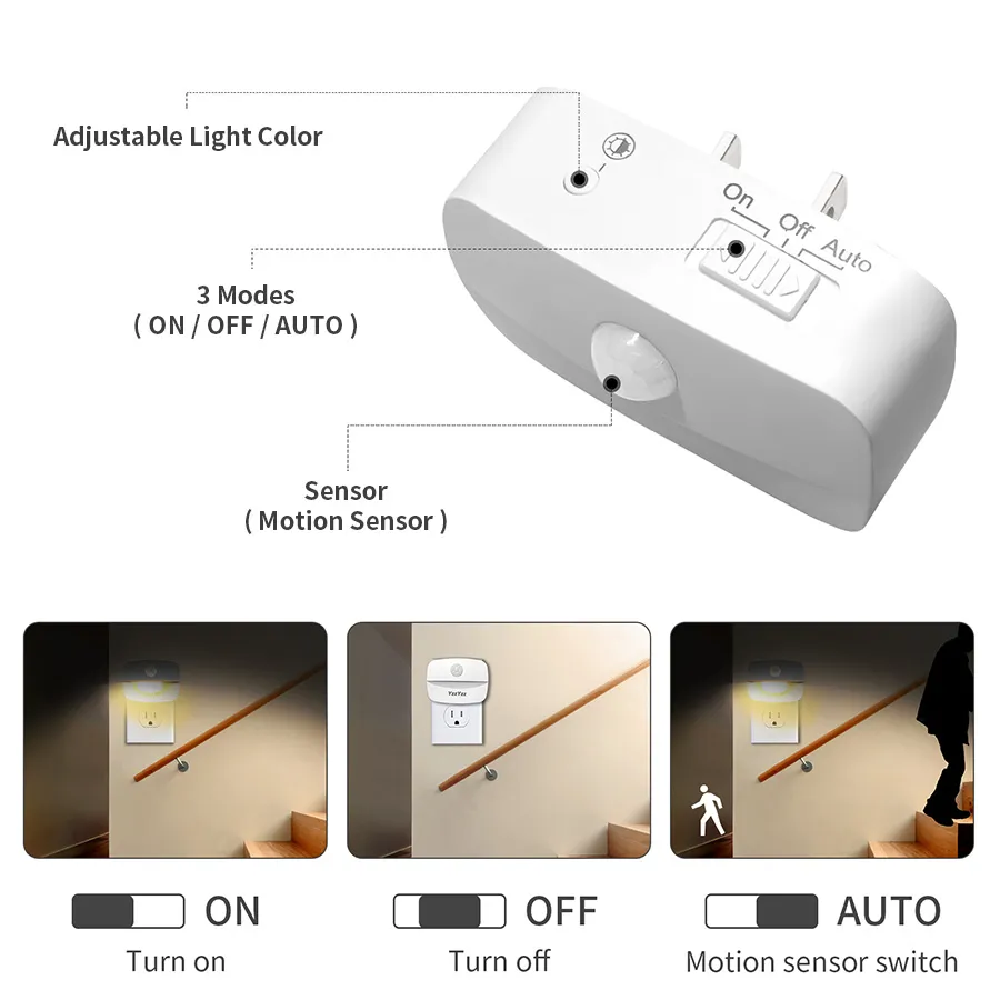 Sensore di movimento della luc - Floating Nightstand With Led Light recensione e prezzo